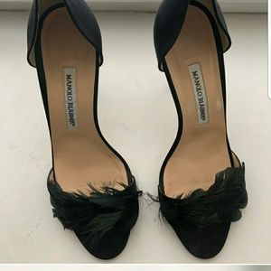 Manolo Blahnik Shoes - Manolo blahnik Peacock feather heels Manolo Blahnik Shoes - Manolo blahnik Peacock feather heels